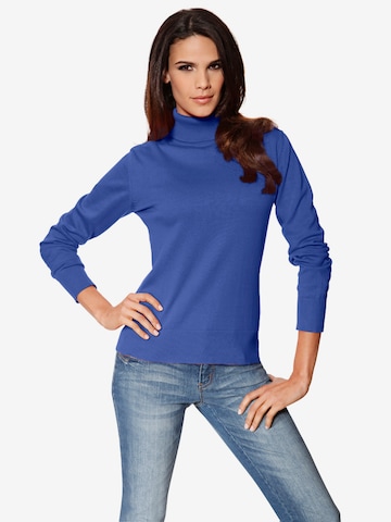 Pullover di heine in blu: frontale