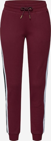 Urban Classics Tapered Trousers in Red: front