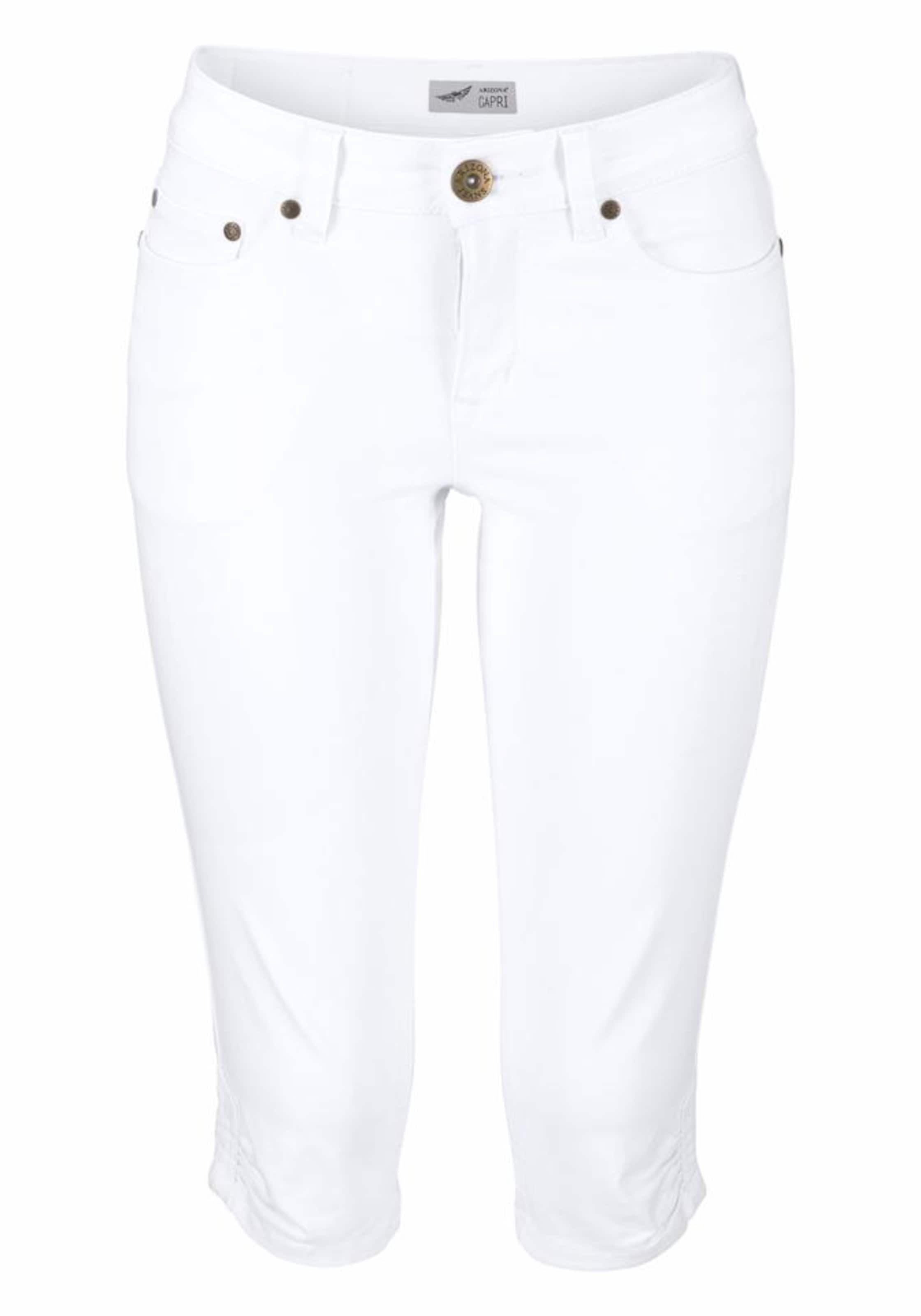 ARIZONA Skinny Caprijeans in Weiß: Vorderseite