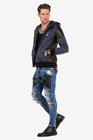 CIPO & BAXX Sweatvest in Blauw: voorkant