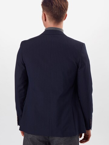 BURTON MENSWEAR LONDON Slimfit Sako 'PINSTRIPE' – modrá