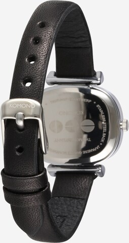 Komono Analog Watch 'Moneypenny' in Black: back