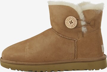 UGG Boots 'Mini Bailey Button' in Brown