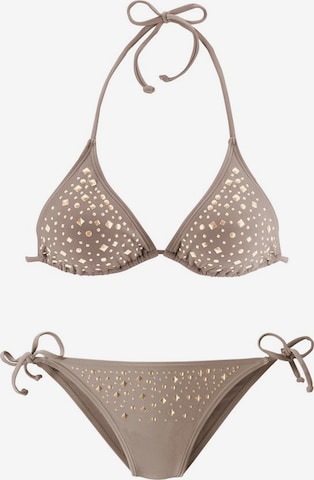 JETTE Triangel Triangel-Bikini in Beige: predná strana