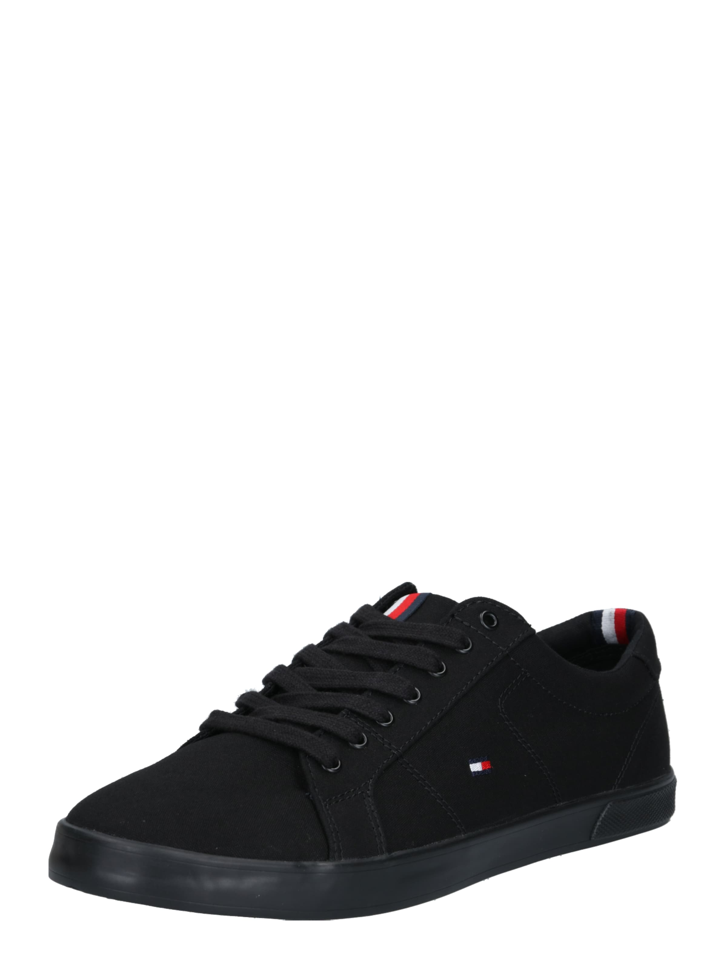 Sneaker low de la TOMMY HILFIGER pe negru: față