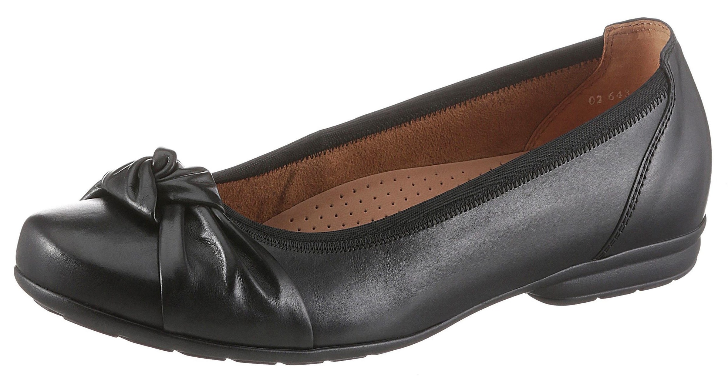 Ballerines GABOR en noir : devant