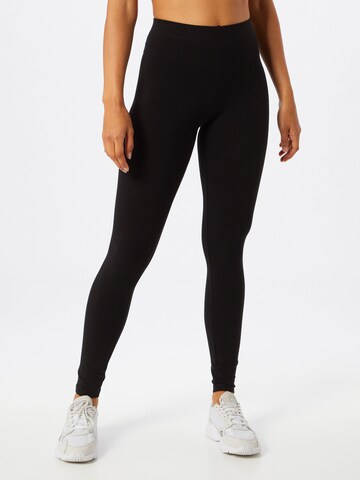 Skinny Leggings Gina Tricot en noir : devant