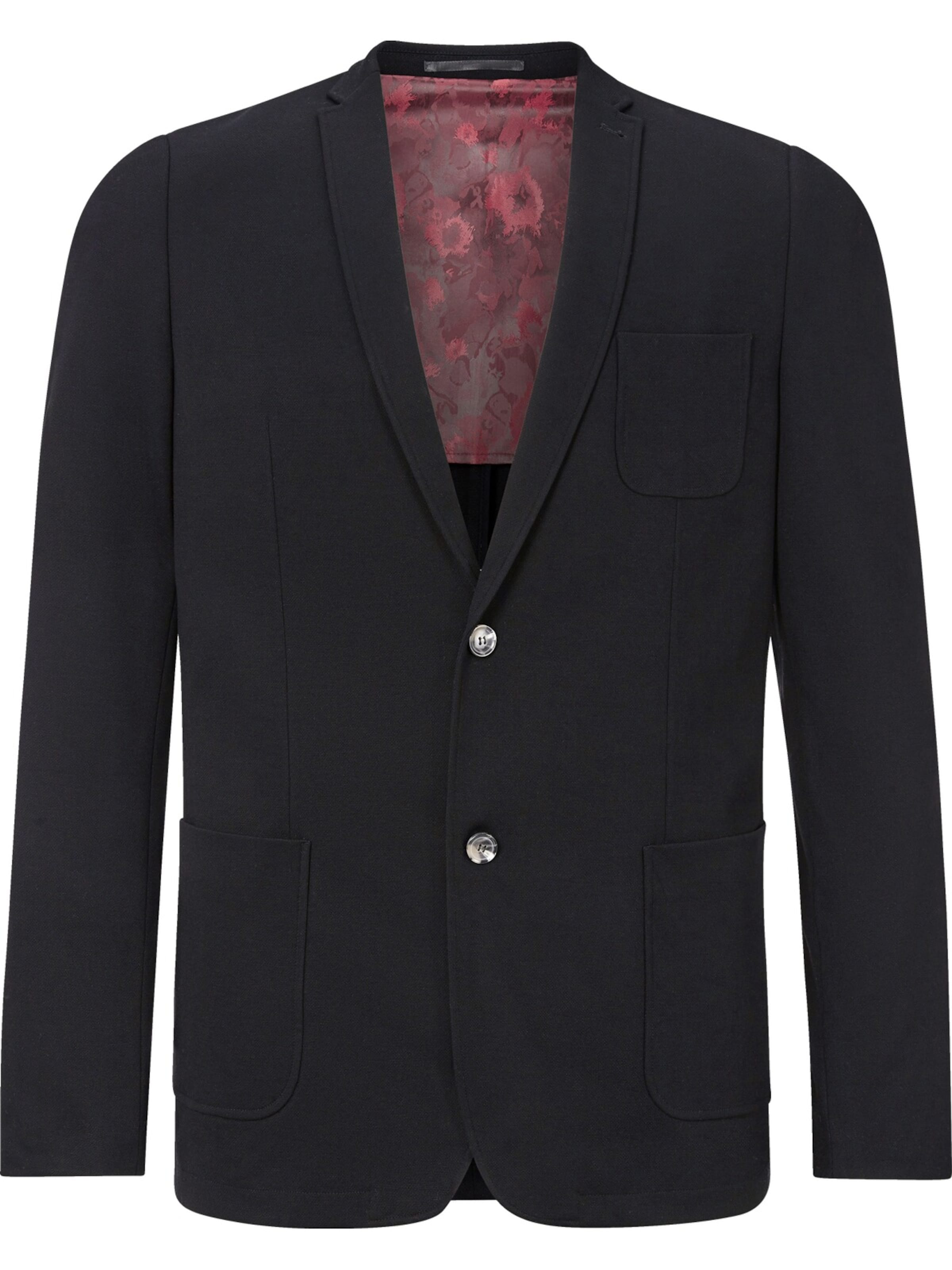 Charles Colby Comfort fit Suit Jacket 'Sir Stanley' in Black: front