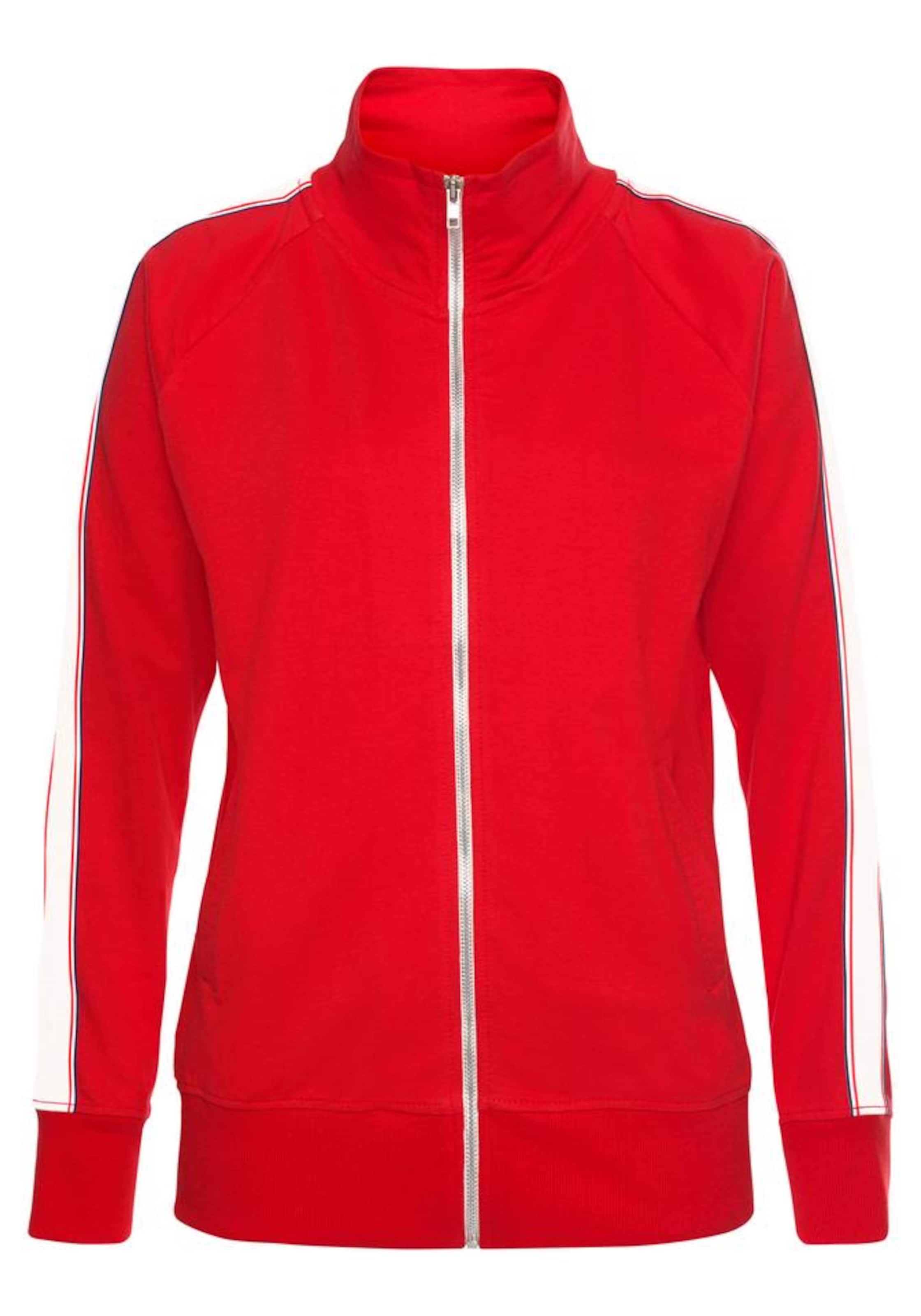 H.I.S Sweat jacket in Red: front