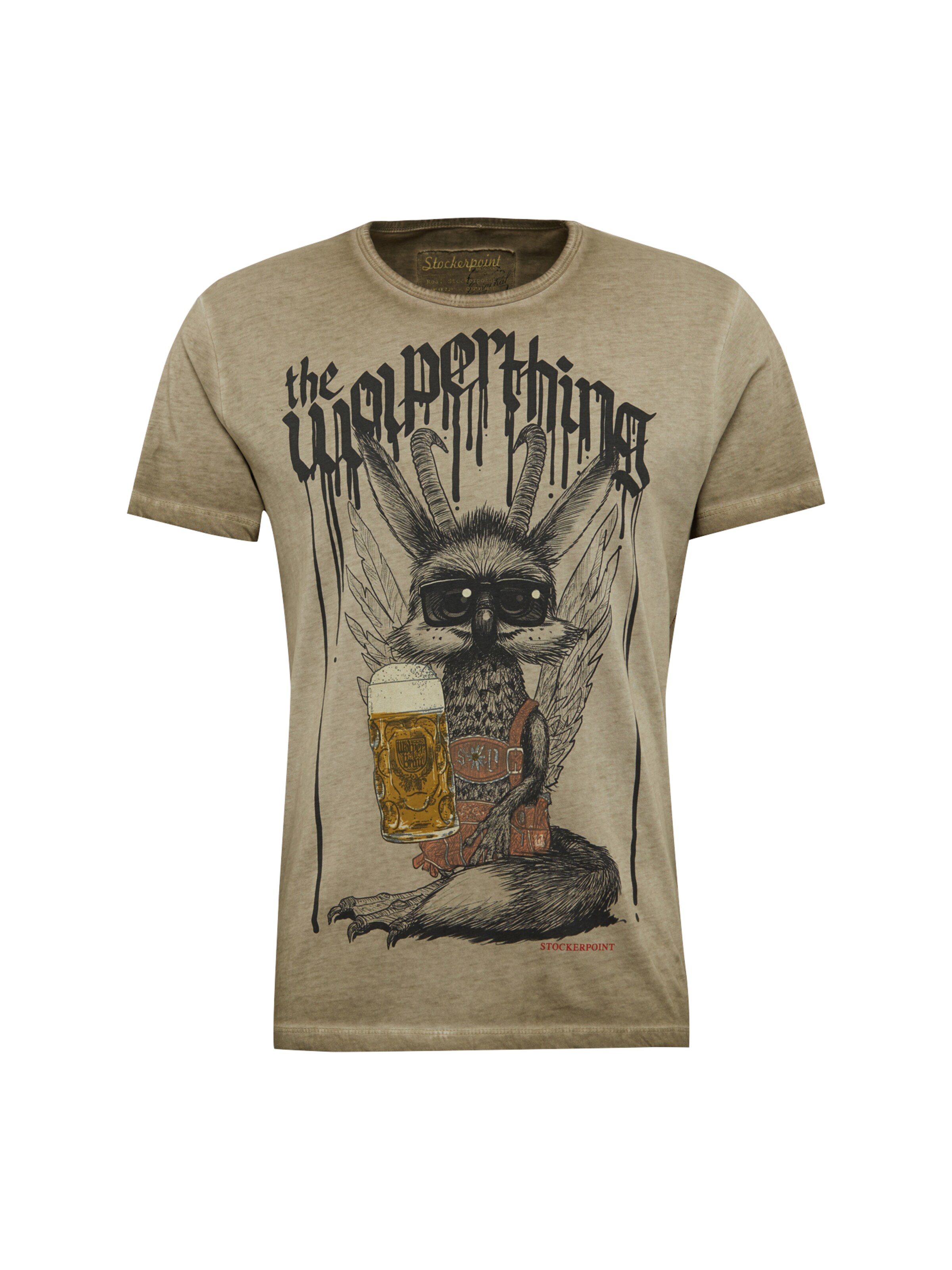 STOCKERPOINT - Shirt 'Shirt Wolperbua' in de kleur Sand