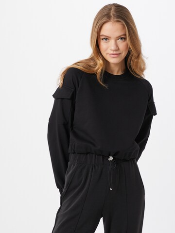 Felpa di Urban Classics in nero: frontale