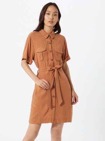 Hailys Dress 'Cindy' in Brown: front