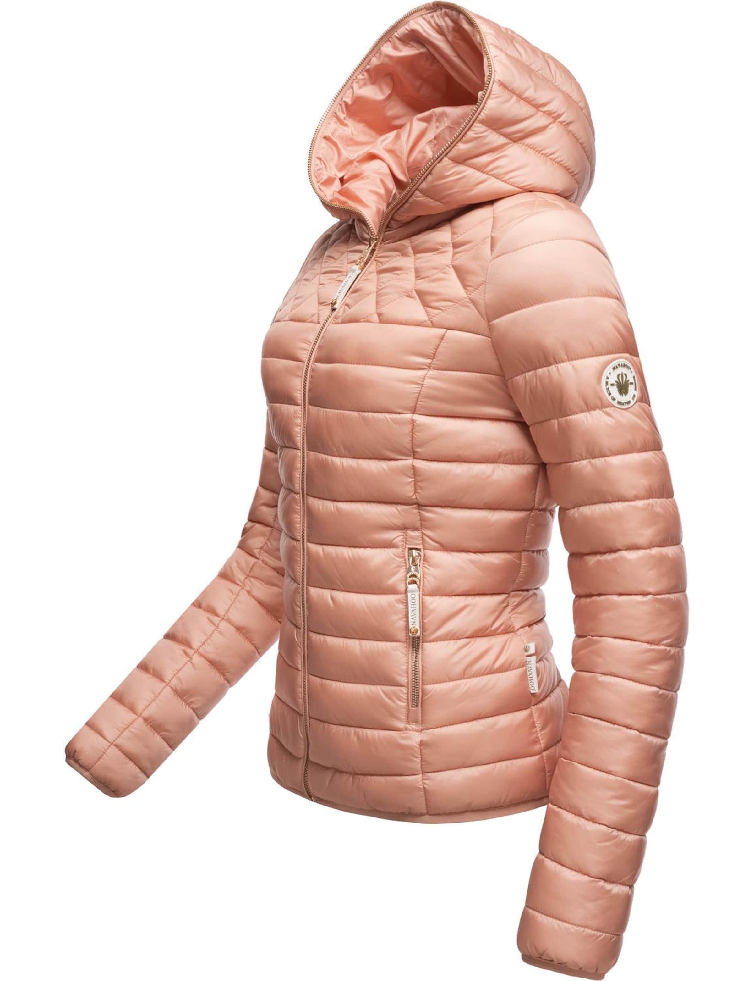 NAVAHOO Prechodná bunda 'Ich Bin Hübsch' - Ružová