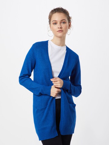 VILA Knit Cardigan 'Ril' in Blue: front