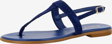 EVITA T-Bar Sandals 'OLIMPIA' in Blue: front