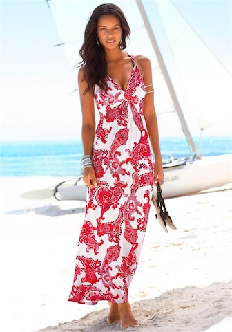 LASCANA Sukienka plażowa w kolorze czerwony: przód