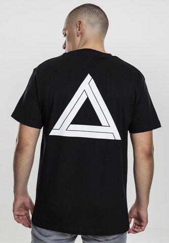 Mister Tee Shirt 'Triangle' in Zwart