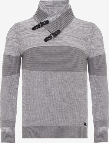 CIPO & BAXX Sweater in Grey: front