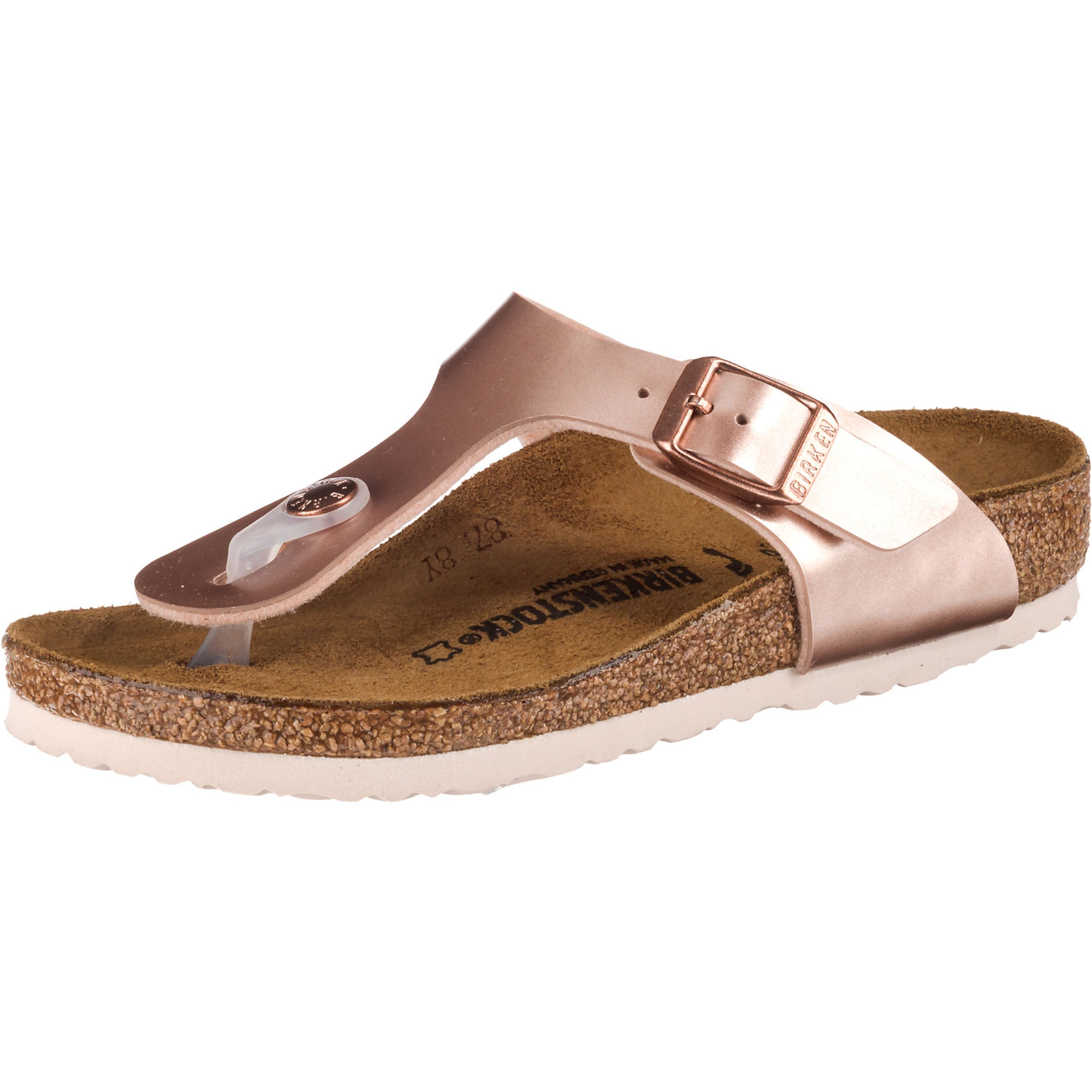 BIRKENSTOCK - Sandalias 'Gizeh' en bronce: frente