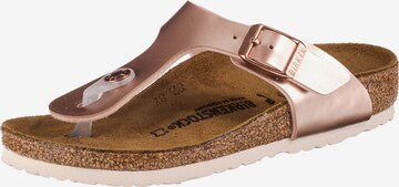 BIRKENSTOCK Žabky 'Gizeh' – bronzová: přední strana