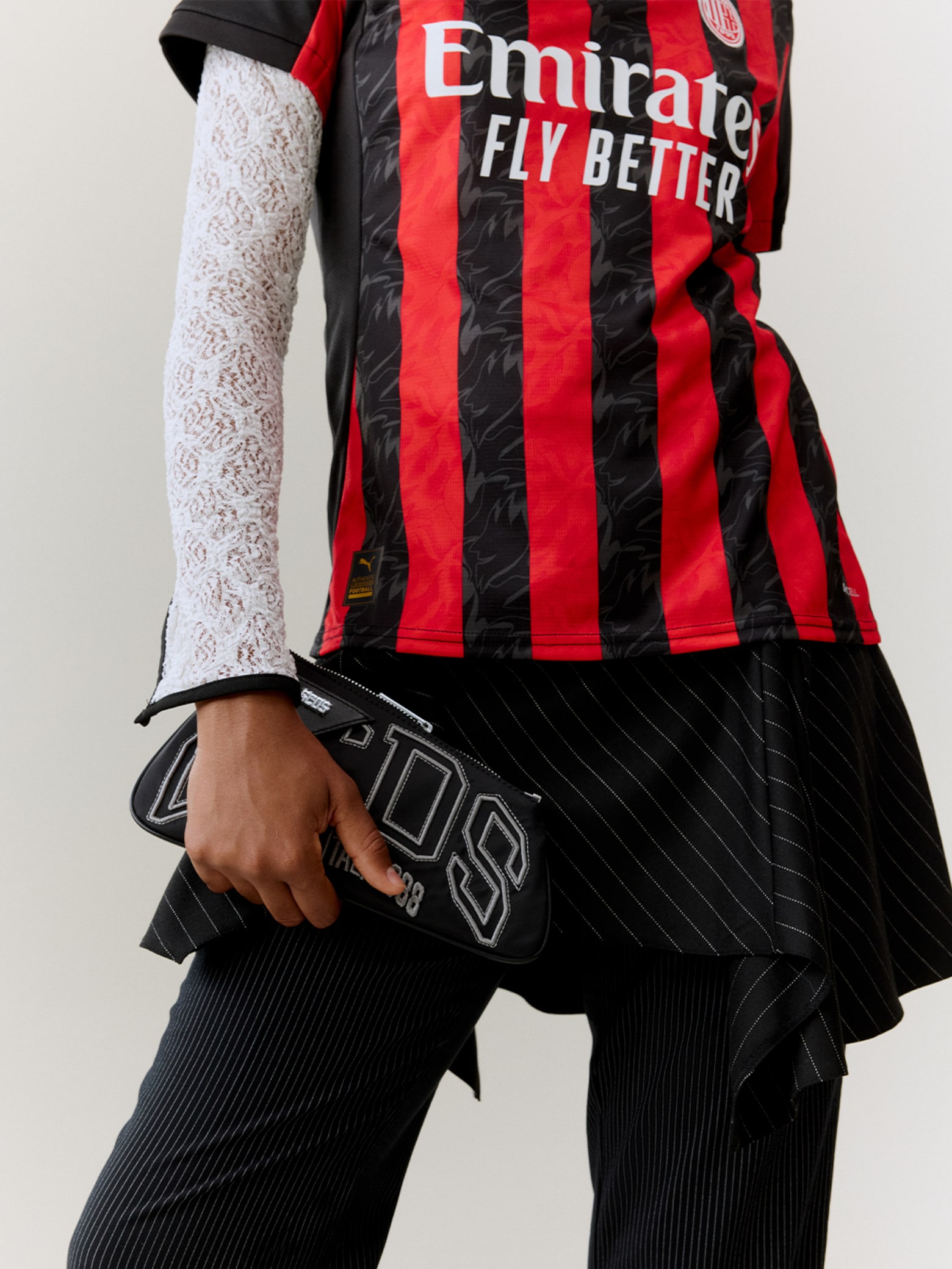 Georgette - Striped Football Shirt Look