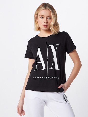 ARMANI EXCHANGE Shirt in Zwart: voorkant