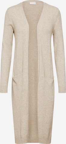 VILA Knitted coat 'Ril' in Beige: front