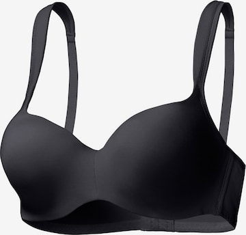 NUANCE T-shirt Bra in Black: front