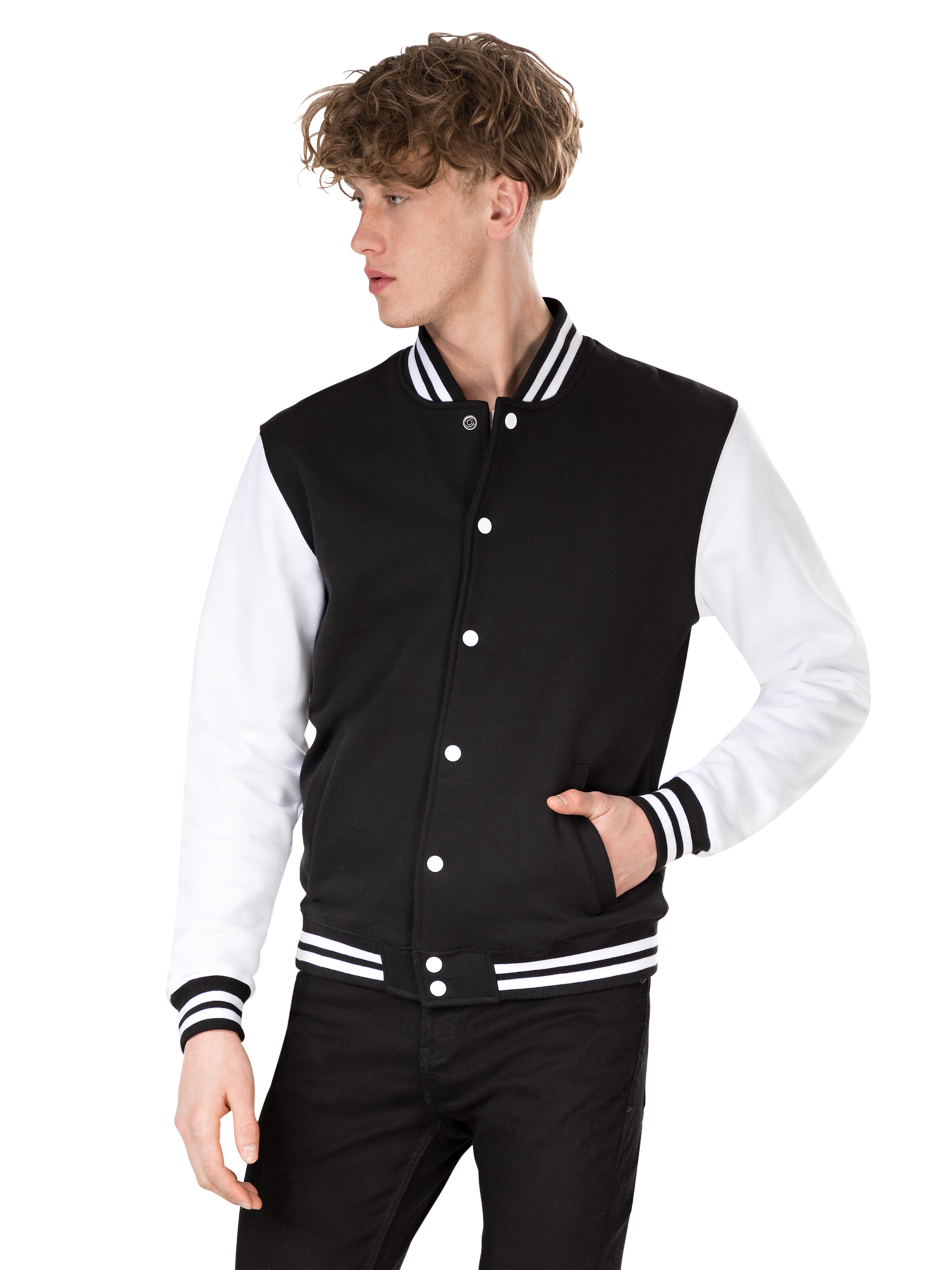 Urban Classics Kurtka przejściowa w kolorze czarny: przód