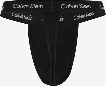 Calvin Klein Underwear String 'THONG' in Schwarz: zadná strana