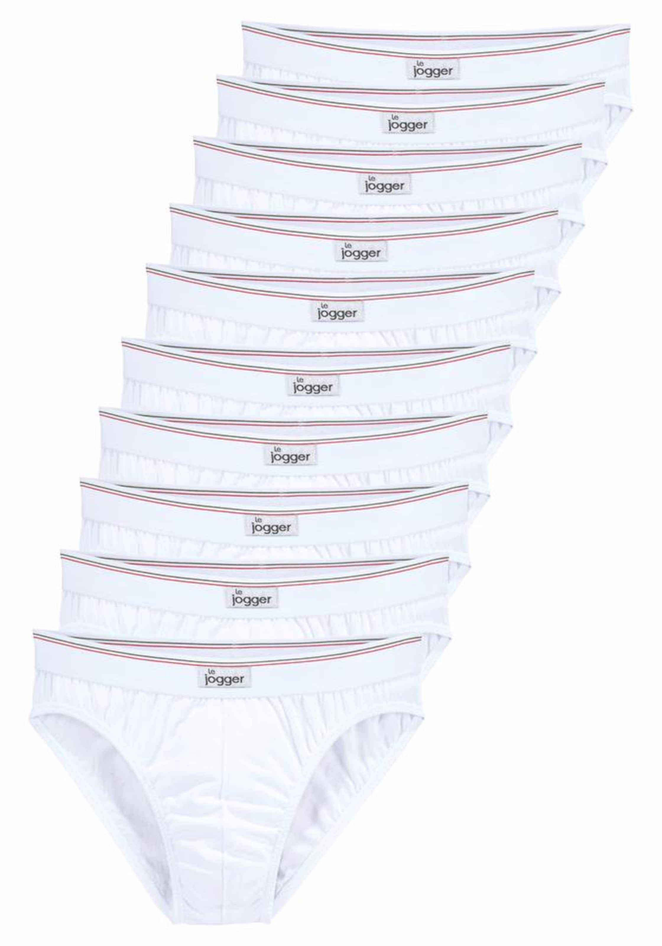 Slip LE JOGGER en blanc : devant