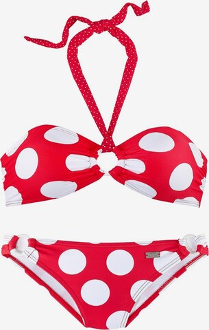 BUFFALO Bandeau Bikini in Rot: predná strana