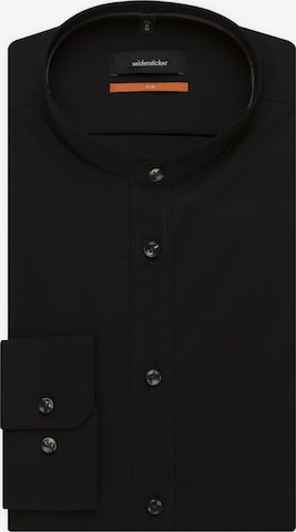 SEIDENSTICKER Slim fit Business Shirt in Black