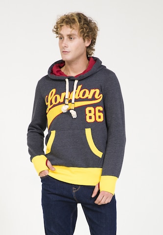 Sweat-shirt PLUS EIGHTEEN en bleu : devant