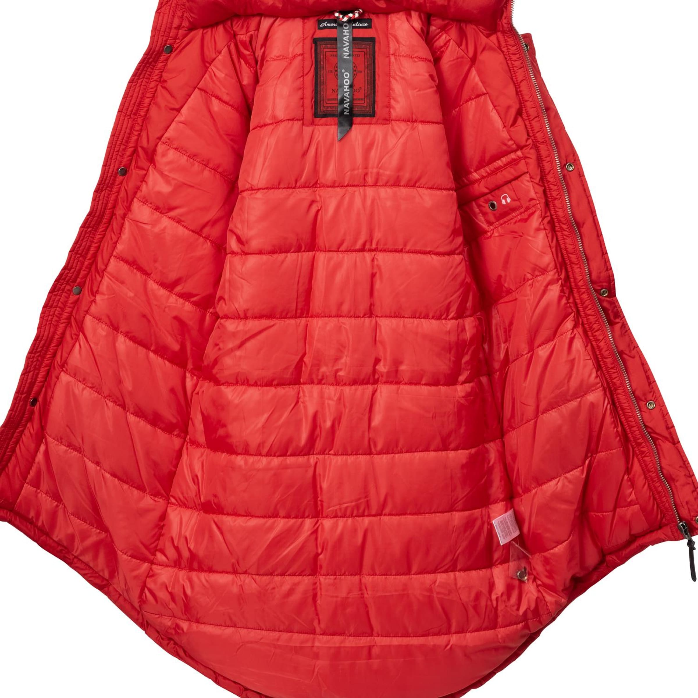 NAVAHOO Zimný kabát 'Papaya' - Červená