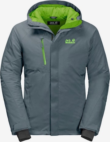 JACK WOLFSKIN Outdoorjacke 'Troposphere' in Grau: predná strana