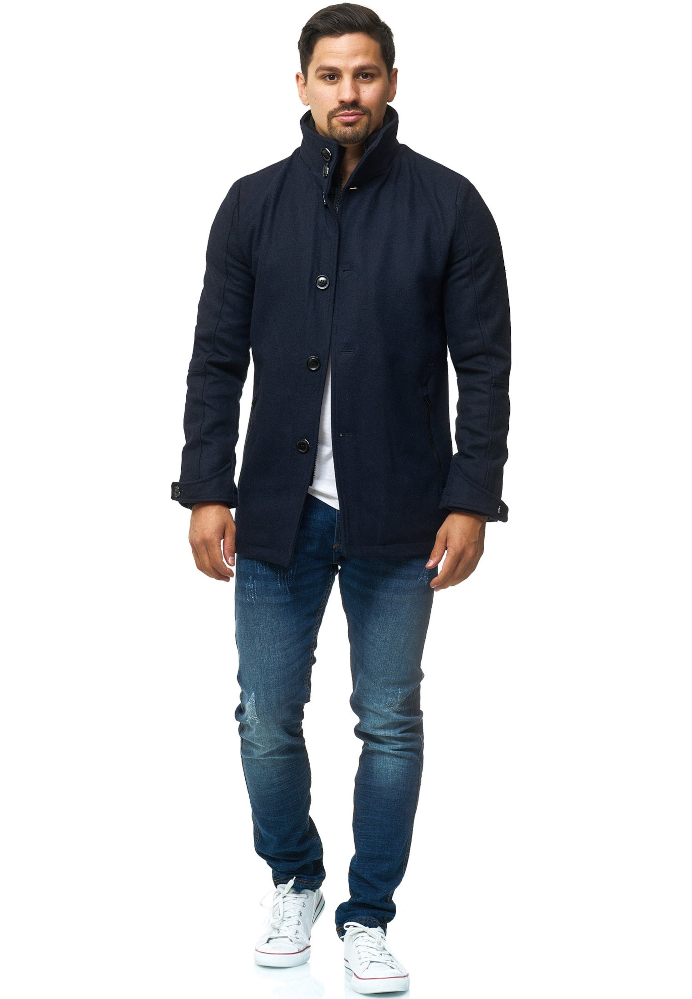 INDICODE JEANS Mantel 'Brittany' in Blau