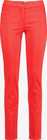 GERRY WEBER Slimfit Broek 'Best4me Roxeri' in Oranje: voorkant