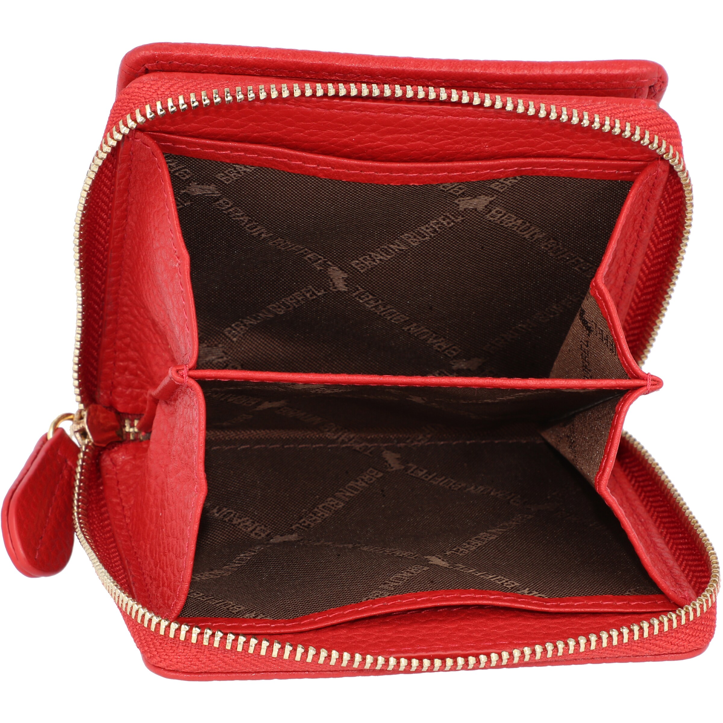 Braun Büffel Wallet in Red