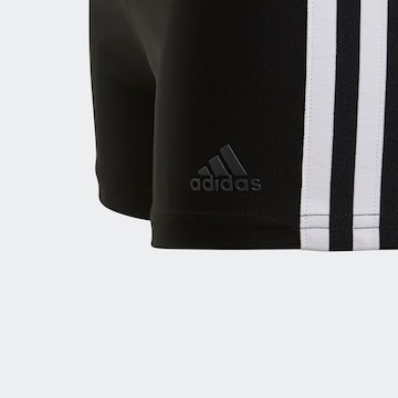 ADIDAS PERFORMANCE Athletic Swimwear '3-Stripes ' in Black