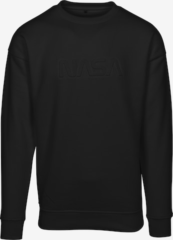 Sweat-shirt 'NASA' Mister Tee en noir : devant