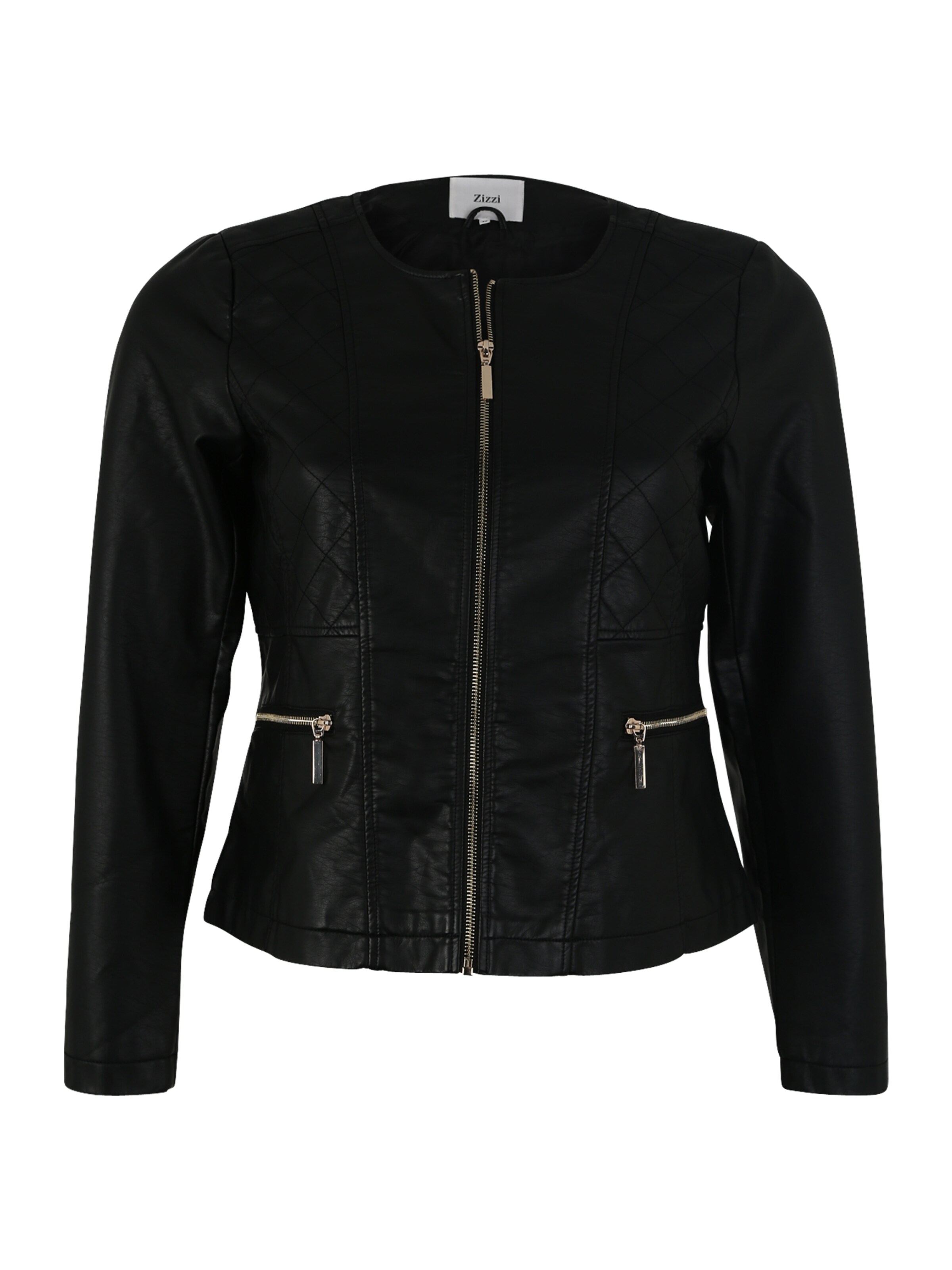 Zizzi - Tussenjas in de kleur Zwart