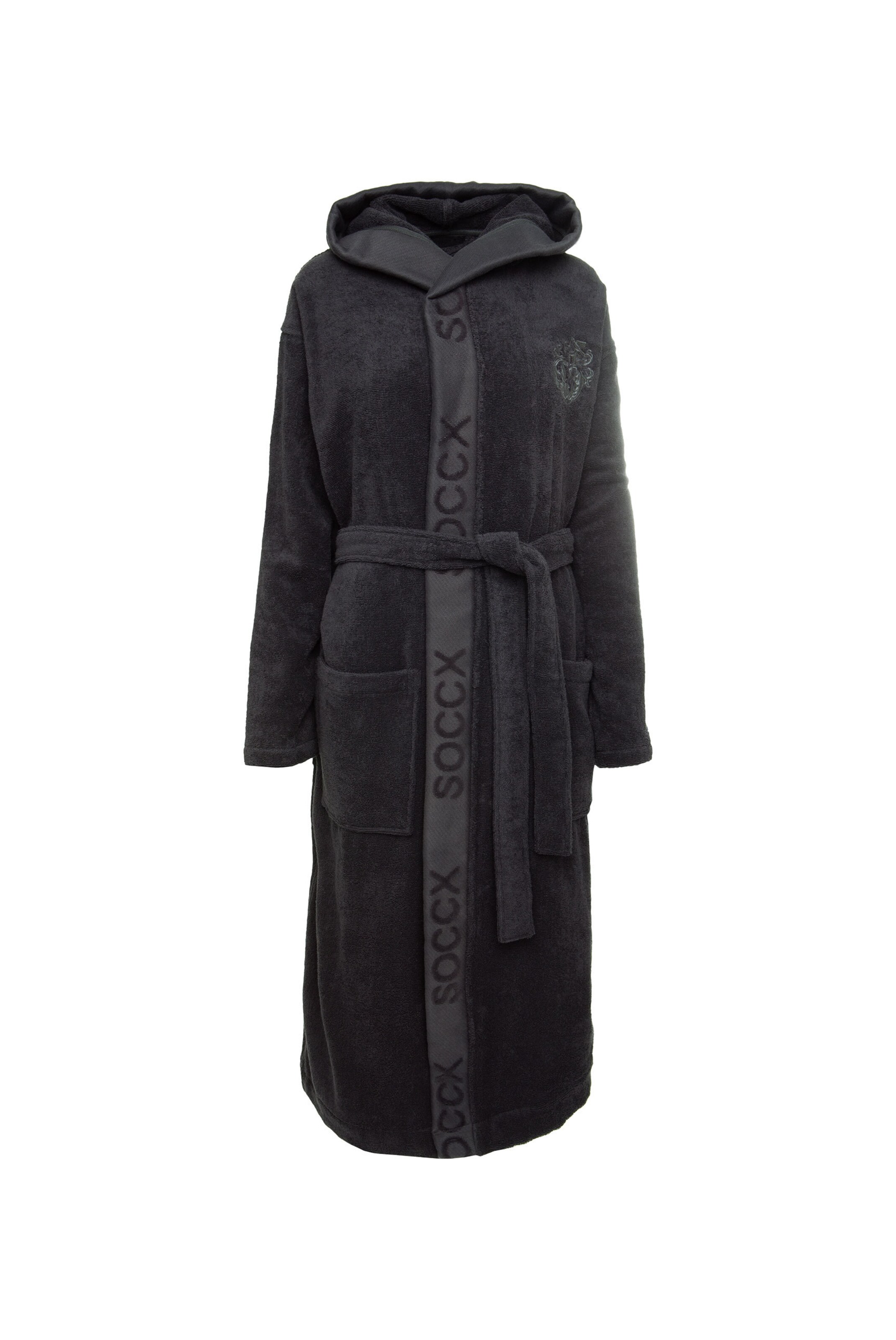 Soccx - Bademantel in anthrazit