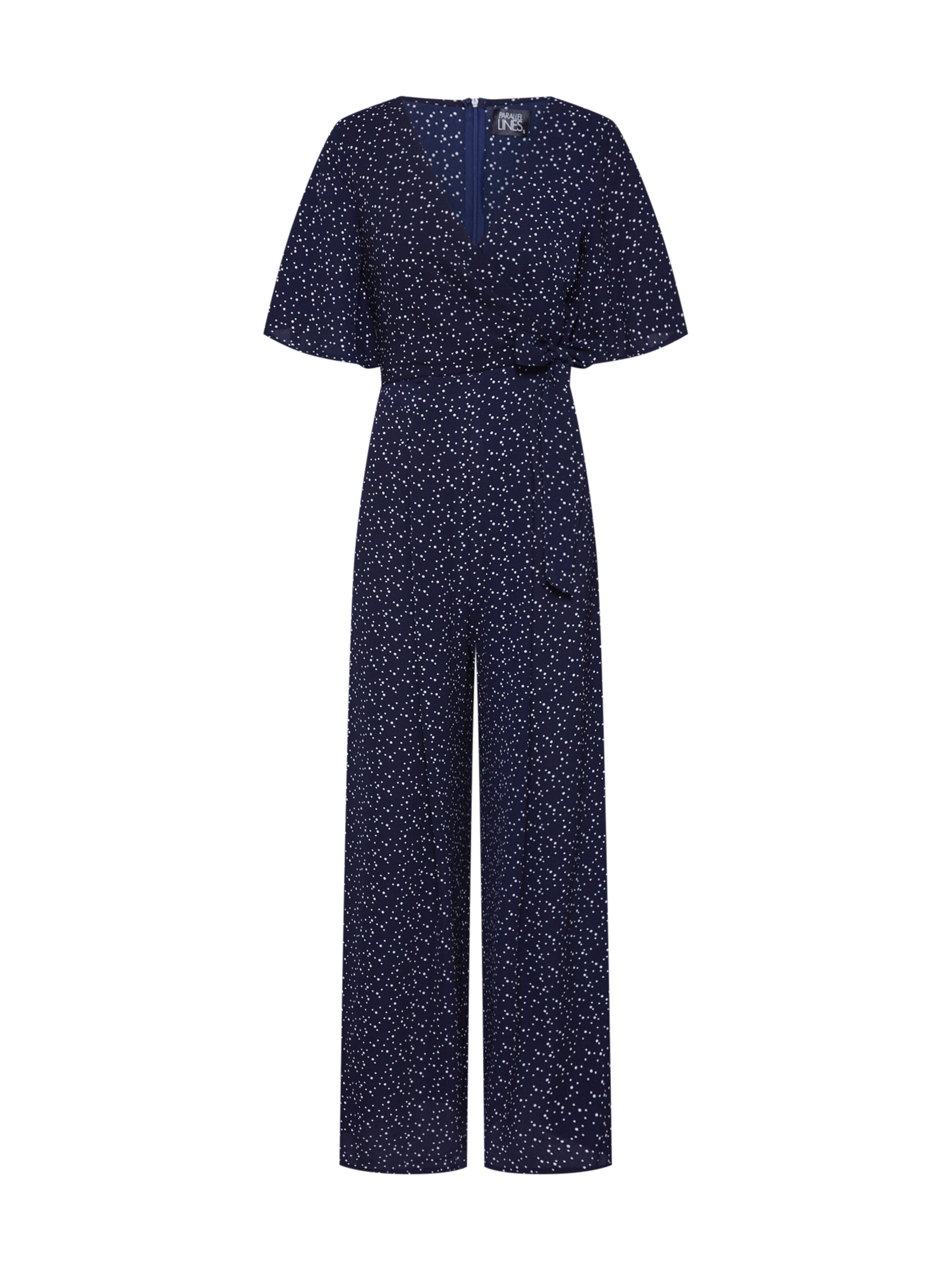 Parallel Lines - Jumpsuit 'WRAP JUMPSUIT WITH SIDE SPLITS' in de kleur Navy