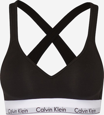 Invisible Soutien-gorge 'Lift' Calvin Klein en noir : devant