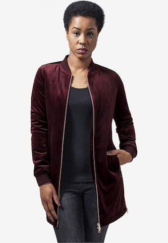 Manteau mi-saison Urban Classics en rouge : devant