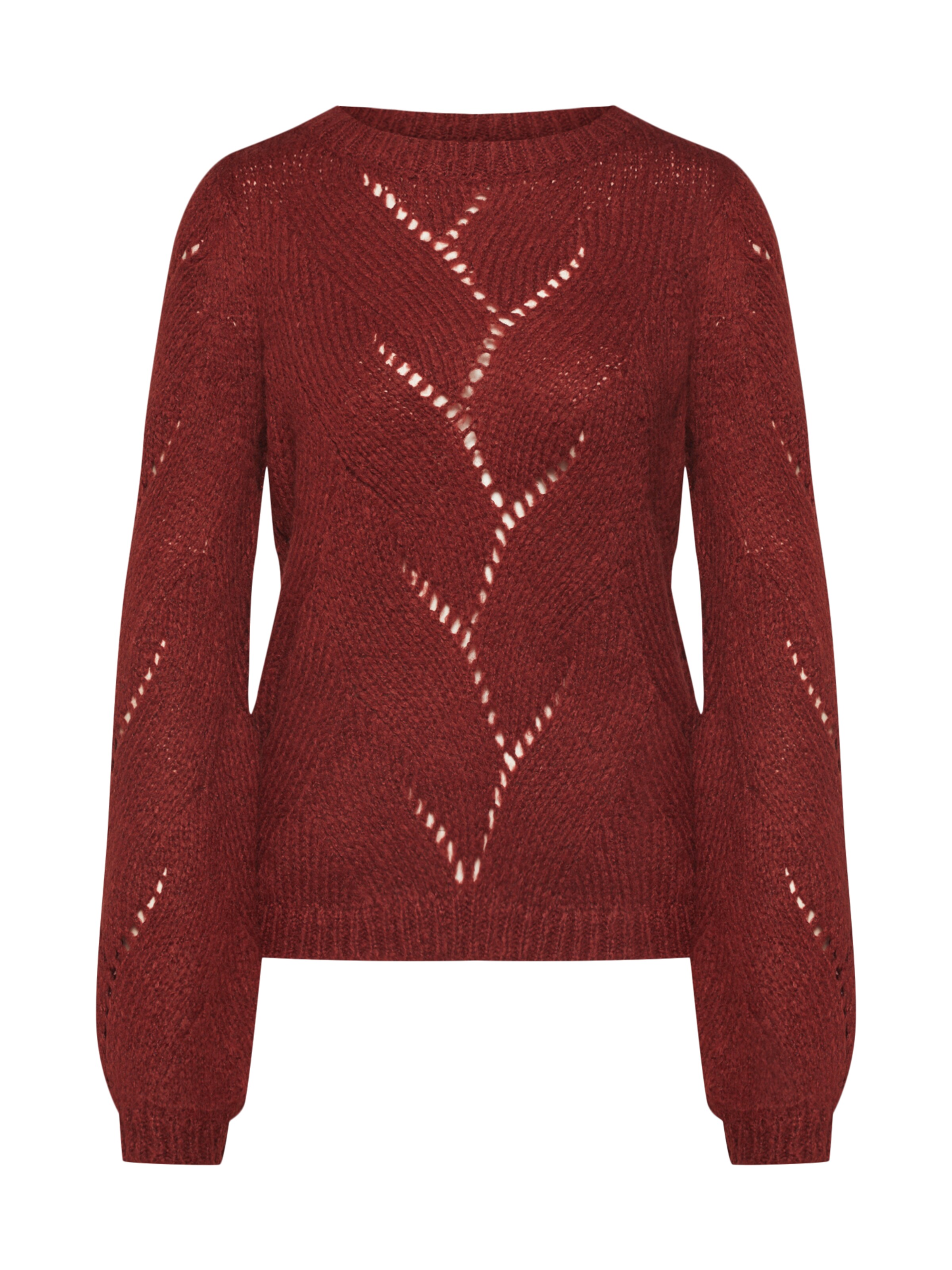 VERO MODA - Trui 'VMPOLLY LS PATTERN BLOUSE NOOS' in de kleur Bruin