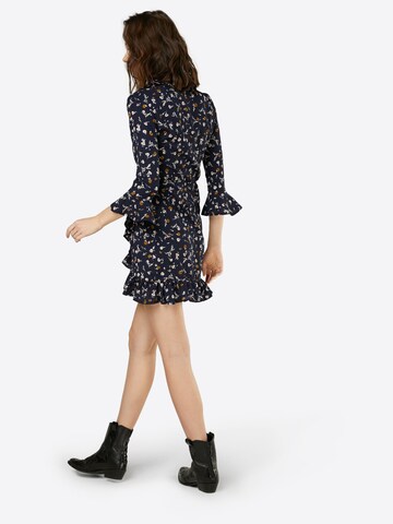 Boohoo - Vestido 'Bethany Floral' em azul: atrás