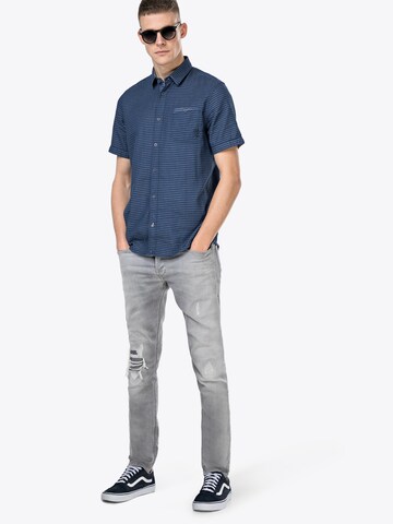 TOM TAILOR Regular Fit Hemd in Blau