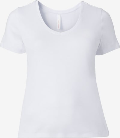 SHEEGO Basic T-Shirt in weiß, Produktansicht